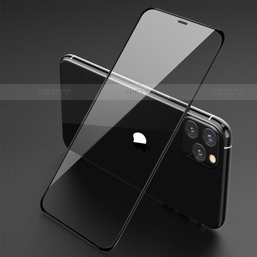 Schutzfolie Full Coverage Displayschutzfolie Panzerfolie Gehärtetes Glas Glasfolie Skins zum Aufkleben Panzerglas F04 für Apple iPhone 11 Pro Max Schwarz