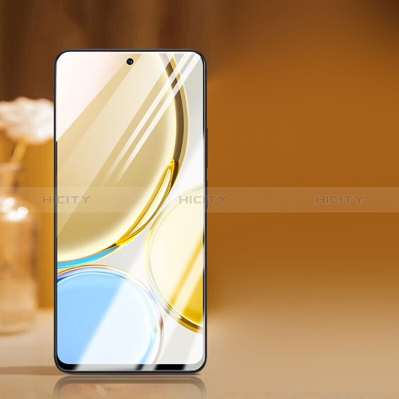 Schutzfolie Full Coverage Displayschutzfolie Panzerfolie Gehärtetes Glas Glasfolie Skins zum Aufkleben Panzerglas F04 für Huawei Honor X40i 5G Schwarz groß