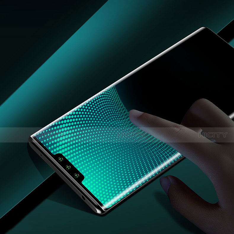 Schutzfolie Full Coverage Displayschutzfolie Panzerfolie Gehärtetes Glas Glasfolie Skins zum Aufkleben Panzerglas F04 für Huawei Mate 30 Pro 5G Schwarz groß