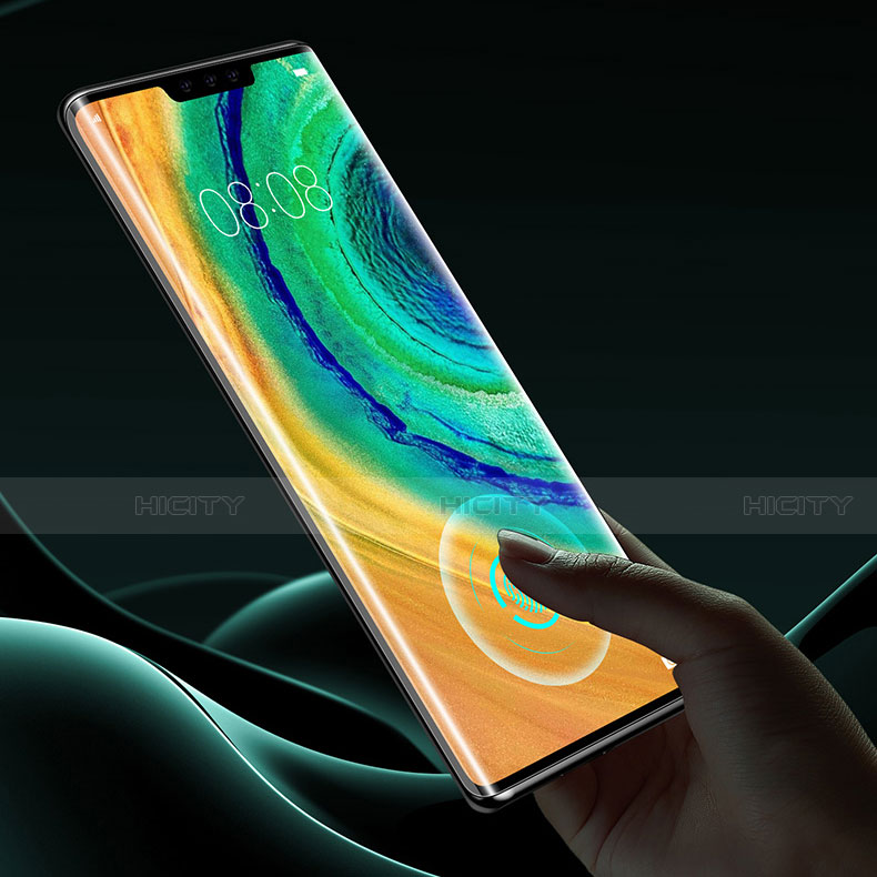 Schutzfolie Full Coverage Displayschutzfolie Panzerfolie Gehärtetes Glas Glasfolie Skins zum Aufkleben Panzerglas F04 für Huawei Mate 30 Pro Schwarz