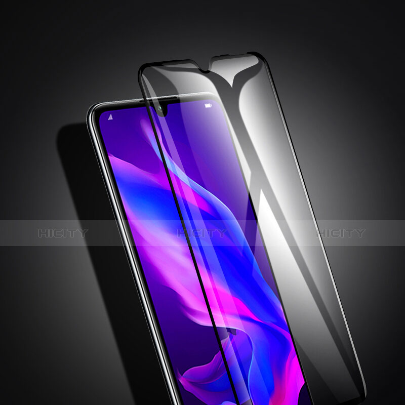 Schutzfolie Full Coverage Displayschutzfolie Panzerfolie Gehärtetes Glas Glasfolie Skins zum Aufkleben Panzerglas F04 für Huawei Nova 4e Schwarz