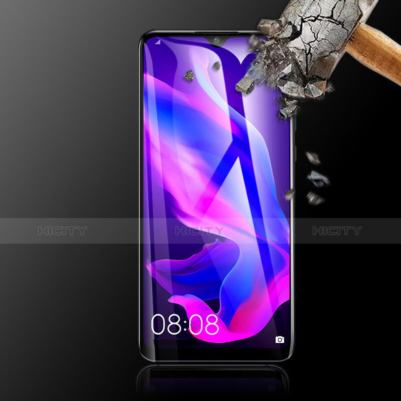 Schutzfolie Full Coverage Displayschutzfolie Panzerfolie Gehärtetes Glas Glasfolie Skins zum Aufkleben Panzerglas F04 für Huawei Nova 4e Schwarz