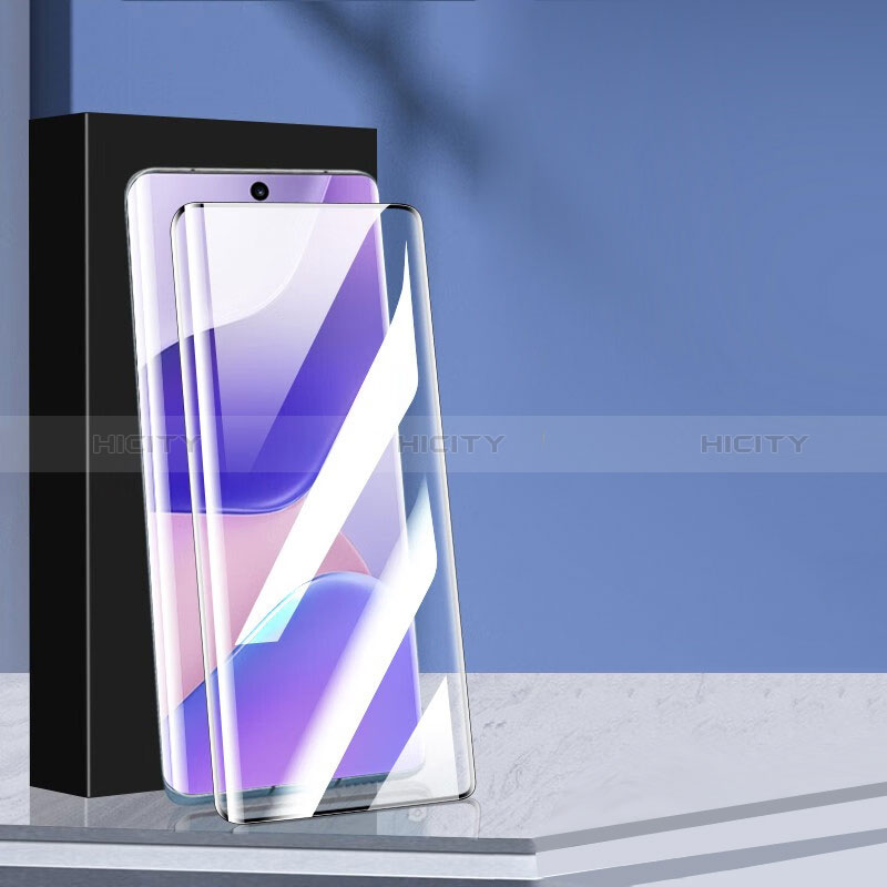 Schutzfolie Full Coverage Displayschutzfolie Panzerfolie Gehärtetes Glas Glasfolie Skins zum Aufkleben Panzerglas F04 für Huawei Nova 9 Schwarz Plus