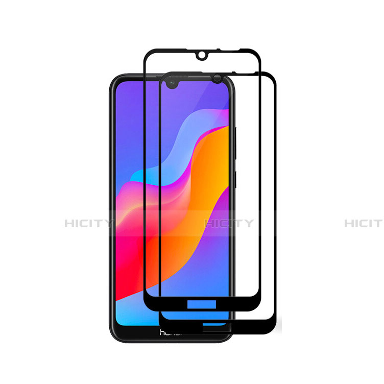 Schutzfolie Full Coverage Displayschutzfolie Panzerfolie Gehärtetes Glas Glasfolie Skins zum Aufkleben Panzerglas F04 für Huawei Y6 Pro (2019) Schwarz