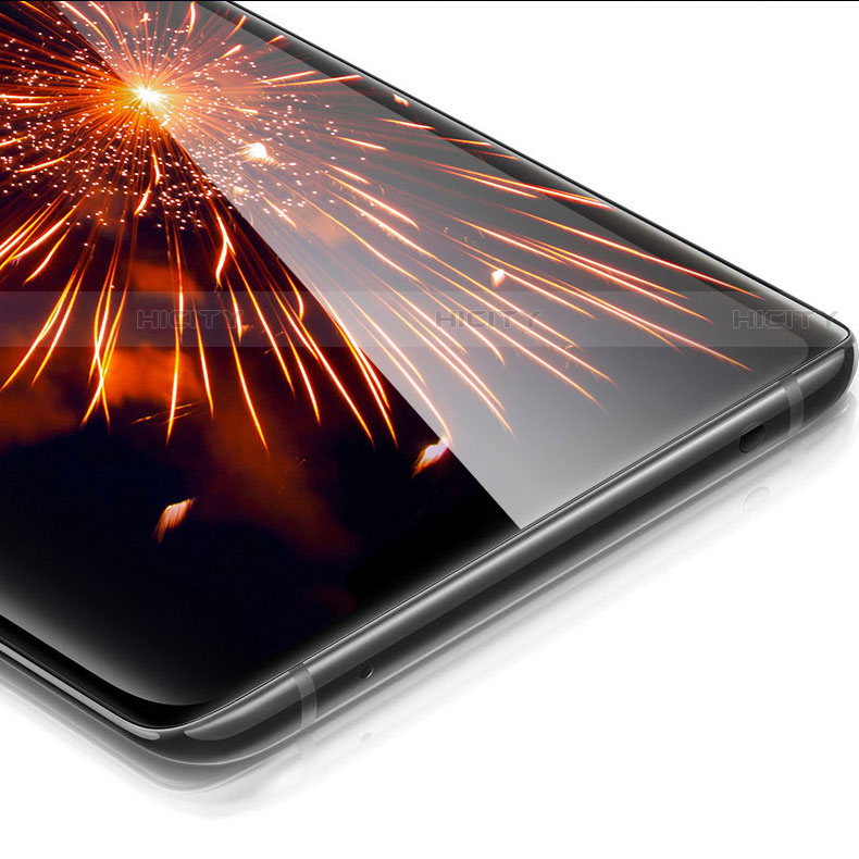 Schutzfolie Full Coverage Displayschutzfolie Panzerfolie Gehärtetes Glas Glasfolie Skins zum Aufkleben Panzerglas F04 für OnePlus 7T Pro Schwarz