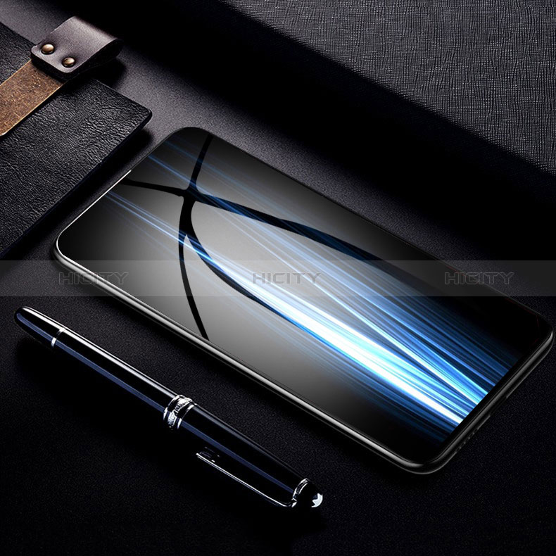 Schutzfolie Full Coverage Displayschutzfolie Panzerfolie Gehärtetes Glas Glasfolie Skins zum Aufkleben Panzerglas F04 für Oppo A1 Pro 5G Schwarz Plus