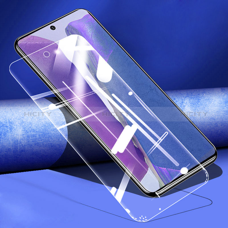 Schutzfolie Full Coverage Displayschutzfolie Panzerfolie Gehärtetes Glas Glasfolie Skins zum Aufkleben Panzerglas F04 für Oppo A1 Pro 5G Schwarz groß