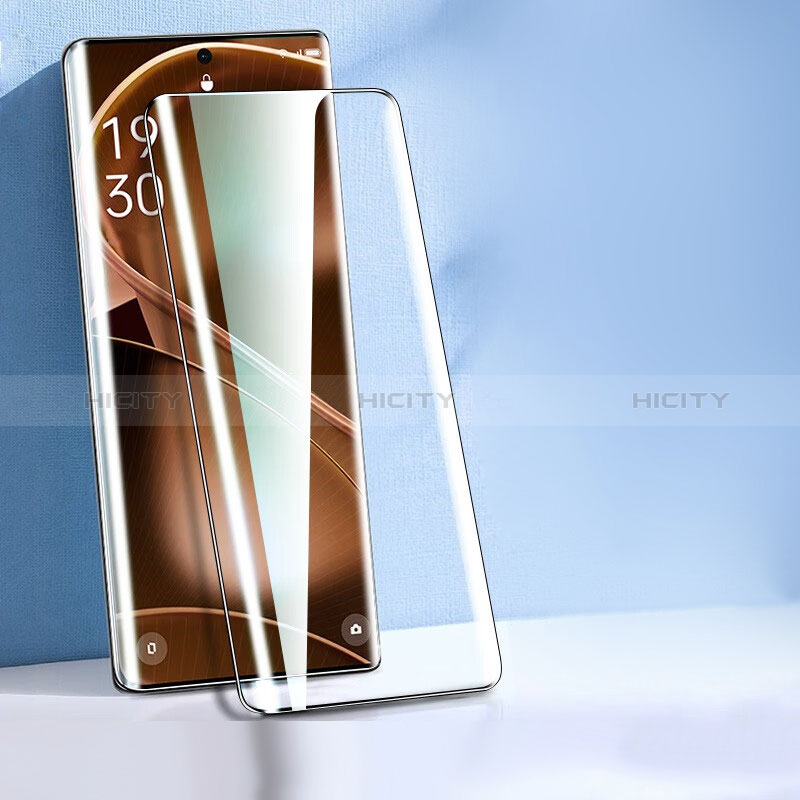 Schutzfolie Full Coverage Displayschutzfolie Panzerfolie Gehärtetes Glas Glasfolie Skins zum Aufkleben Panzerglas F04 für Oppo Find X6 5G Schwarz