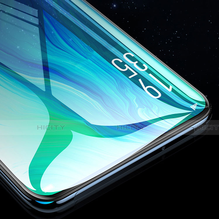 Schutzfolie Full Coverage Displayschutzfolie Panzerfolie Gehärtetes Glas Glasfolie Skins zum Aufkleben Panzerglas F04 für Oppo Reno Schwarz