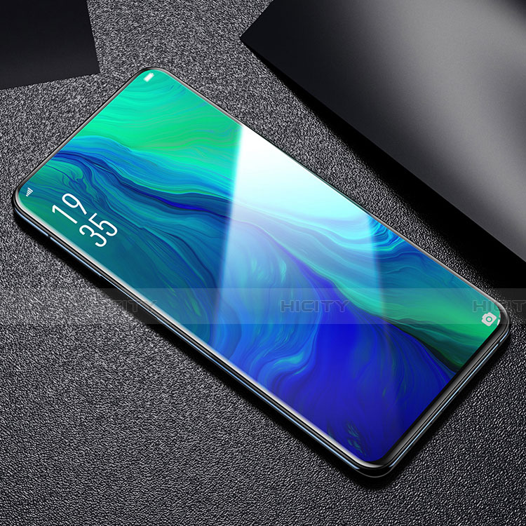 Schutzfolie Full Coverage Displayschutzfolie Panzerfolie Gehärtetes Glas Glasfolie Skins zum Aufkleben Panzerglas F04 für Oppo Reno Schwarz