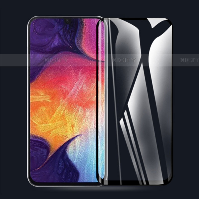 Schutzfolie Full Coverage Displayschutzfolie Panzerfolie Gehärtetes Glas Glasfolie Skins zum Aufkleben Panzerglas F04 für Samsung Galaxy A52 4G Schwarz Plus