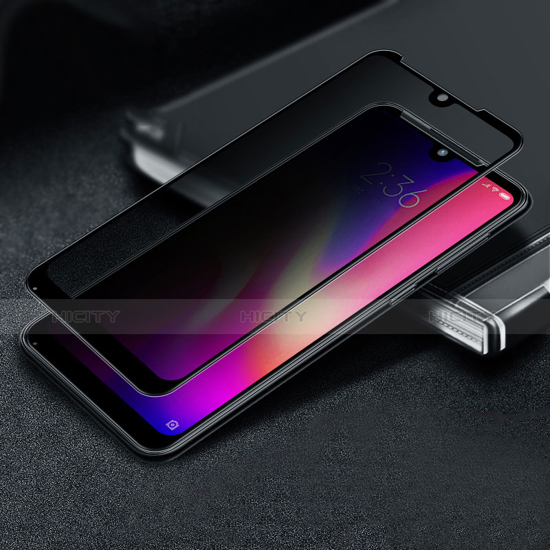 Schutzfolie Full Coverage Displayschutzfolie Panzerfolie Gehärtetes Glas Glasfolie Skins zum Aufkleben Panzerglas F04 für Xiaomi Mi Play 4G Schwarz