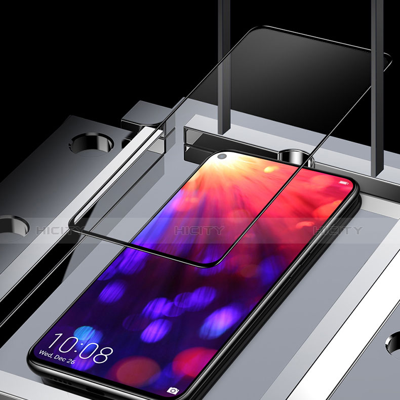 Schutzfolie Full Coverage Displayschutzfolie Panzerfolie Gehärtetes Glas Glasfolie Skins zum Aufkleben Panzerglas F05 für Huawei Honor V20 Schwarz