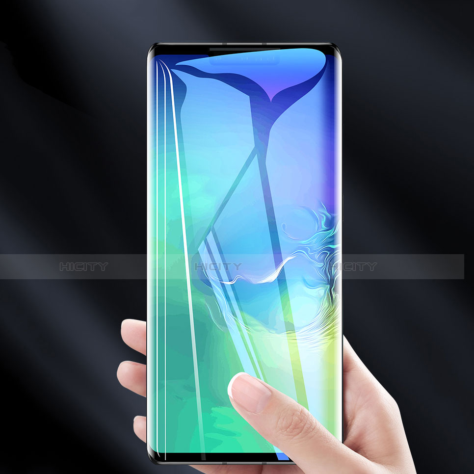 Schutzfolie Full Coverage Displayschutzfolie Panzerfolie Gehärtetes Glas Glasfolie Skins zum Aufkleben Panzerglas F05 für Huawei Mate 30 Pro 5G Schwarz