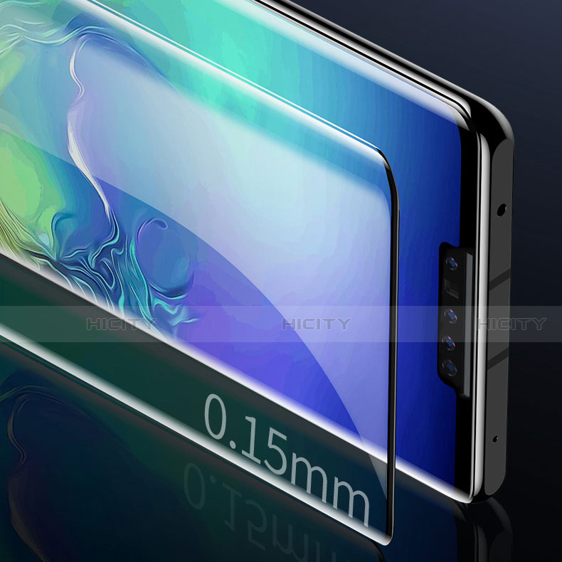 Schutzfolie Full Coverage Displayschutzfolie Panzerfolie Gehärtetes Glas Glasfolie Skins zum Aufkleben Panzerglas F05 für Huawei Mate 30 Pro Schwarz groß