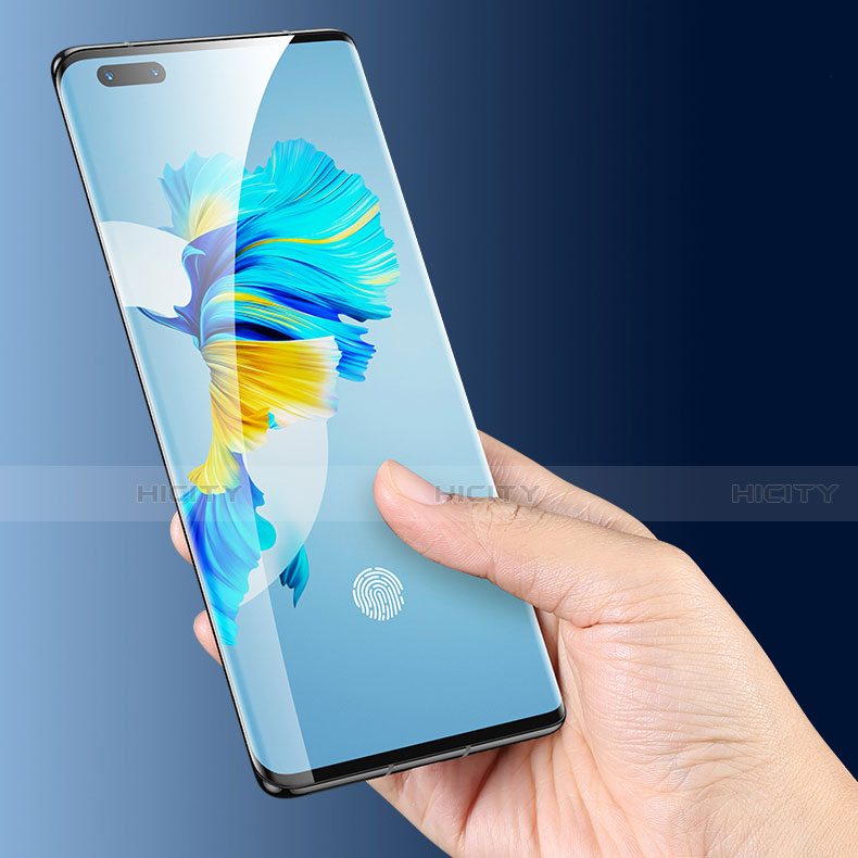 Schutzfolie Full Coverage Displayschutzfolie Panzerfolie Gehärtetes Glas Glasfolie Skins zum Aufkleben Panzerglas F05 für Huawei Mate 40 Pro Schwarz