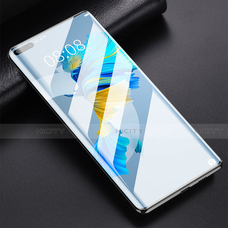 Schutzfolie Full Coverage Displayschutzfolie Panzerfolie Gehärtetes Glas Glasfolie Skins zum Aufkleben Panzerglas F05 für Huawei Mate 40 Pro Schwarz