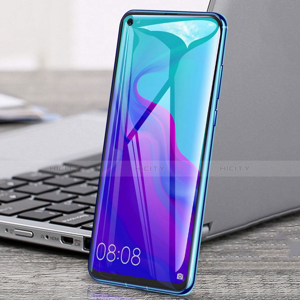 Schutzfolie Full Coverage Displayschutzfolie Panzerfolie Gehärtetes Glas Glasfolie Skins zum Aufkleben Panzerglas F05 für Huawei Nova 4 Schwarz