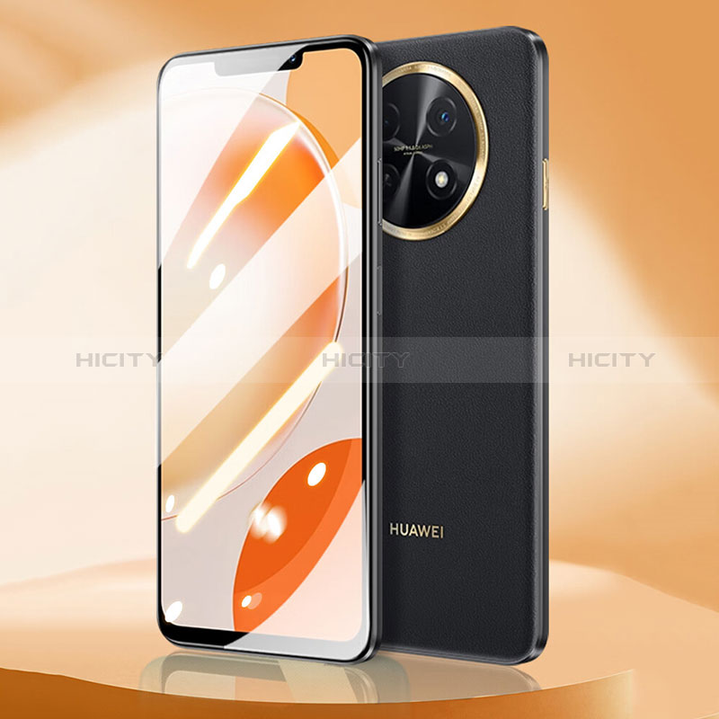 Schutzfolie Full Coverage Displayschutzfolie Panzerfolie Gehärtetes Glas Glasfolie Skins zum Aufkleben Panzerglas F05 für Huawei Nova Y91 Schwarz Plus