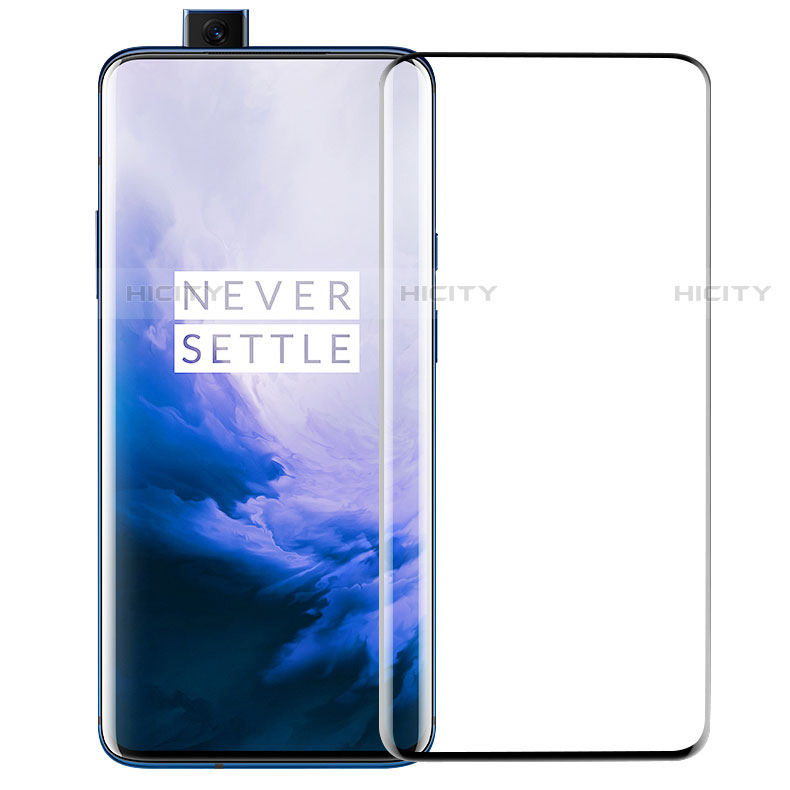 Schutzfolie Full Coverage Displayschutzfolie Panzerfolie Gehärtetes Glas Glasfolie Skins zum Aufkleben Panzerglas F05 für OnePlus 7T Pro Schwarz