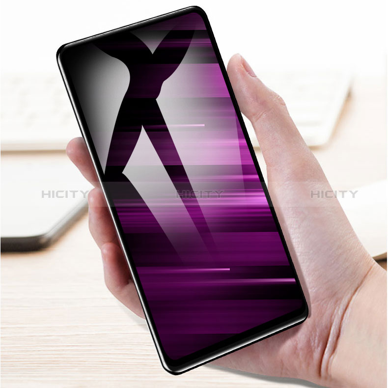 Schutzfolie Full Coverage Displayschutzfolie Panzerfolie Gehärtetes Glas Glasfolie Skins zum Aufkleben Panzerglas F05 für Oppo A1 Pro 5G Schwarz