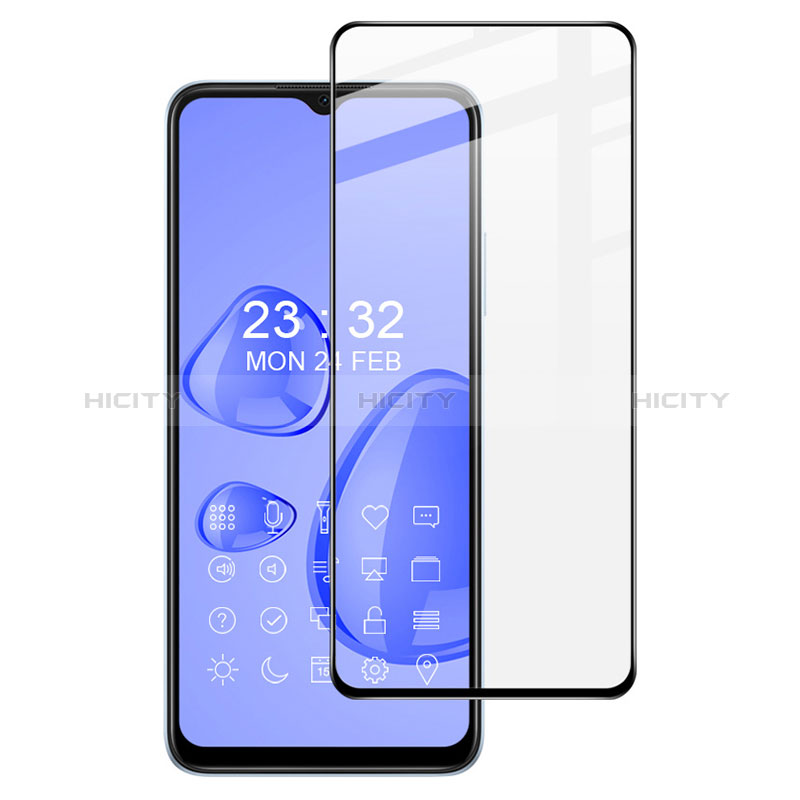 Schutzfolie Full Coverage Displayschutzfolie Panzerfolie Gehärtetes Glas Glasfolie Skins zum Aufkleben Panzerglas F05 für Oppo A57 4G Schwarz