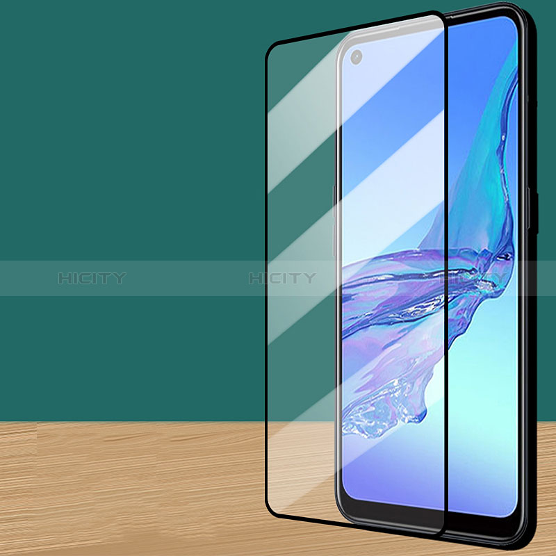 Schutzfolie Full Coverage Displayschutzfolie Panzerfolie Gehärtetes Glas Glasfolie Skins zum Aufkleben Panzerglas F05 für Oppo A78 4G Schwarz Plus