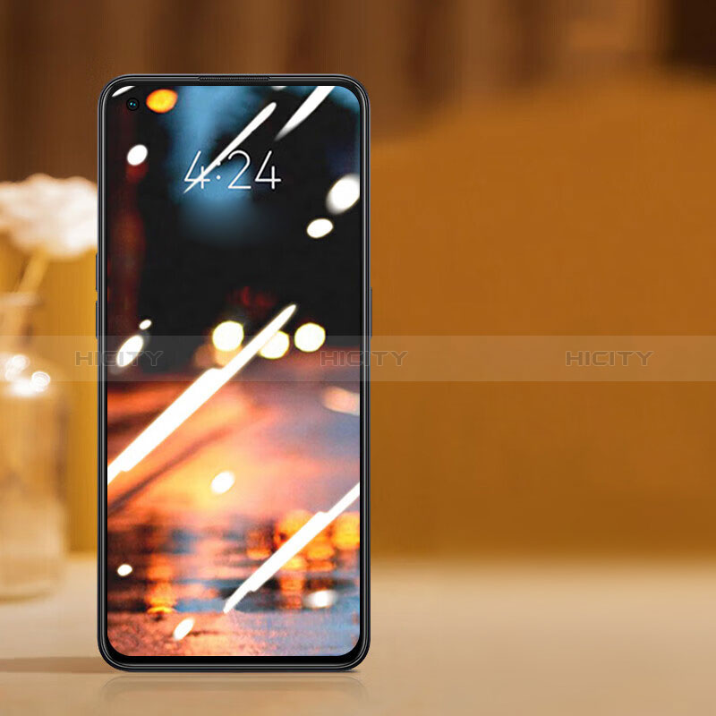 Schutzfolie Full Coverage Displayschutzfolie Panzerfolie Gehärtetes Glas Glasfolie Skins zum Aufkleben Panzerglas F05 für Oppo Reno8 T 4G Schwarz