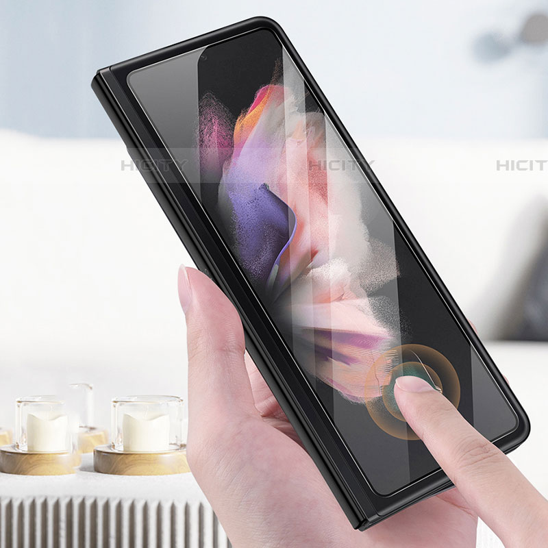 Schutzfolie Full Coverage Displayschutzfolie Panzerfolie Gehärtetes Glas Glasfolie Skins zum Aufkleben Panzerglas F05 für Samsung Galaxy Z Fold4 5G Schwarz