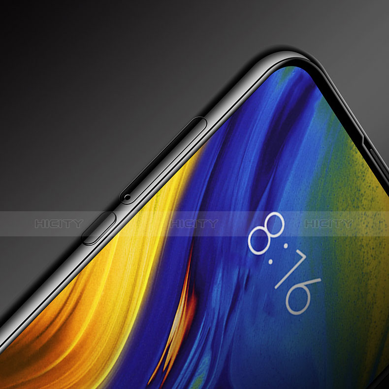 Schutzfolie Full Coverage Displayschutzfolie Panzerfolie Gehärtetes Glas Glasfolie Skins zum Aufkleben Panzerglas F05 für Xiaomi Mi Mix 3 Schwarz