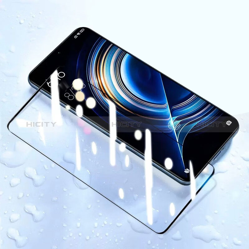 Schutzfolie Full Coverage Displayschutzfolie Panzerfolie Gehärtetes Glas Glasfolie Skins zum Aufkleben Panzerglas F05 für Xiaomi Redmi K50 5G Schwarz