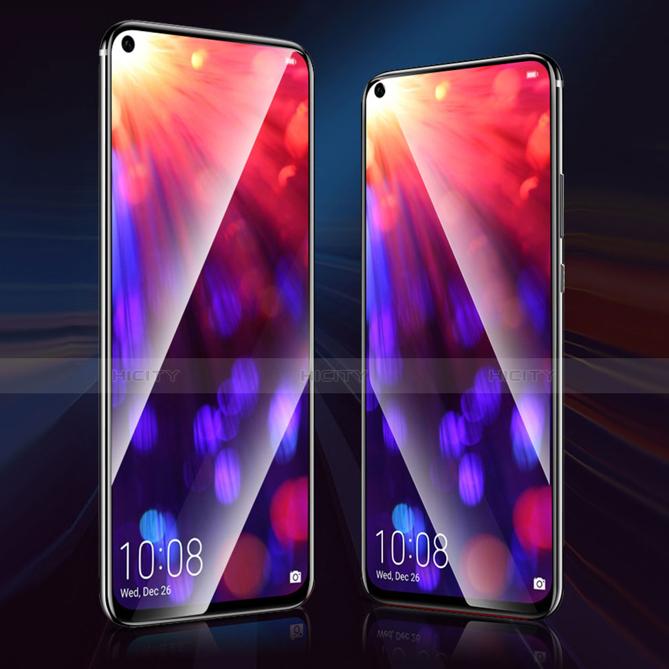 Schutzfolie Full Coverage Displayschutzfolie Panzerfolie Gehärtetes Glas Glasfolie Skins zum Aufkleben Panzerglas F06 für Huawei Honor V20 Schwarz