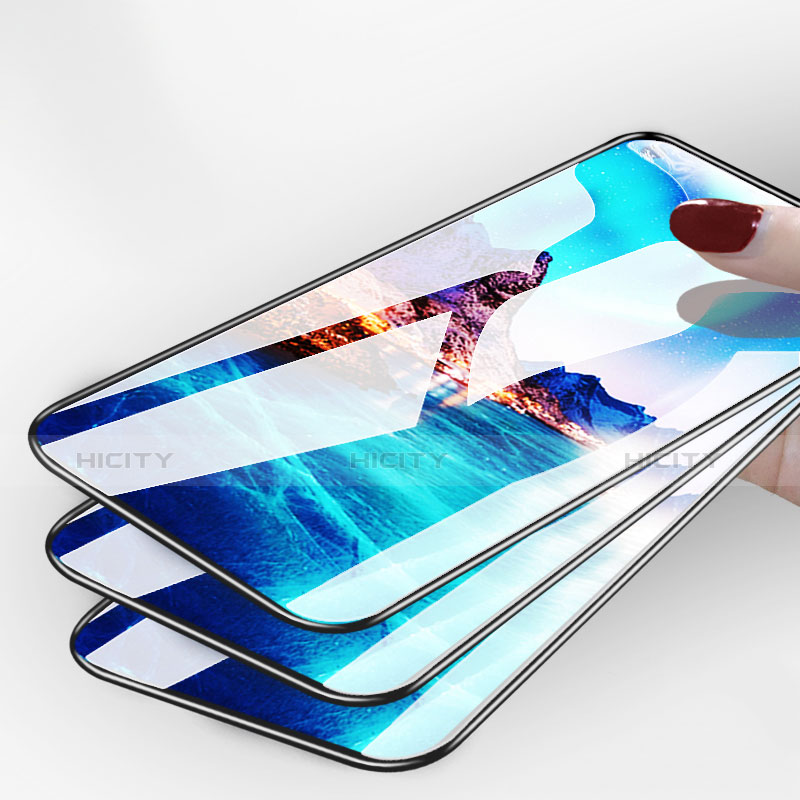 Schutzfolie Full Coverage Displayschutzfolie Panzerfolie Gehärtetes Glas Glasfolie Skins zum Aufkleben Panzerglas F06 für Huawei Nova 4 Schwarz