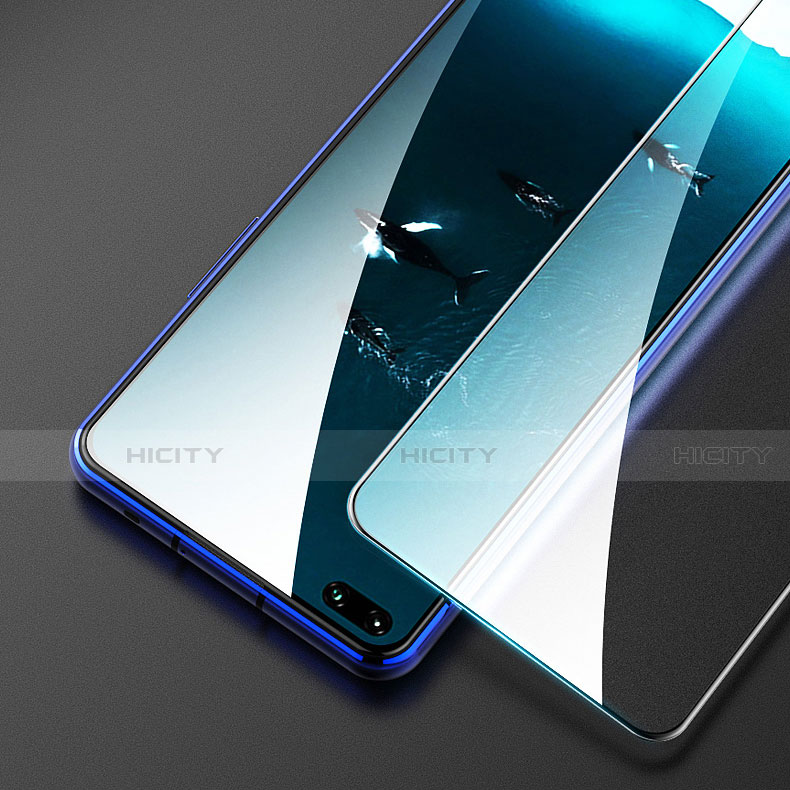 Schutzfolie Full Coverage Displayschutzfolie Panzerfolie Gehärtetes Glas Glasfolie Skins zum Aufkleben Panzerglas F06 für Huawei Nova 6 Schwarz