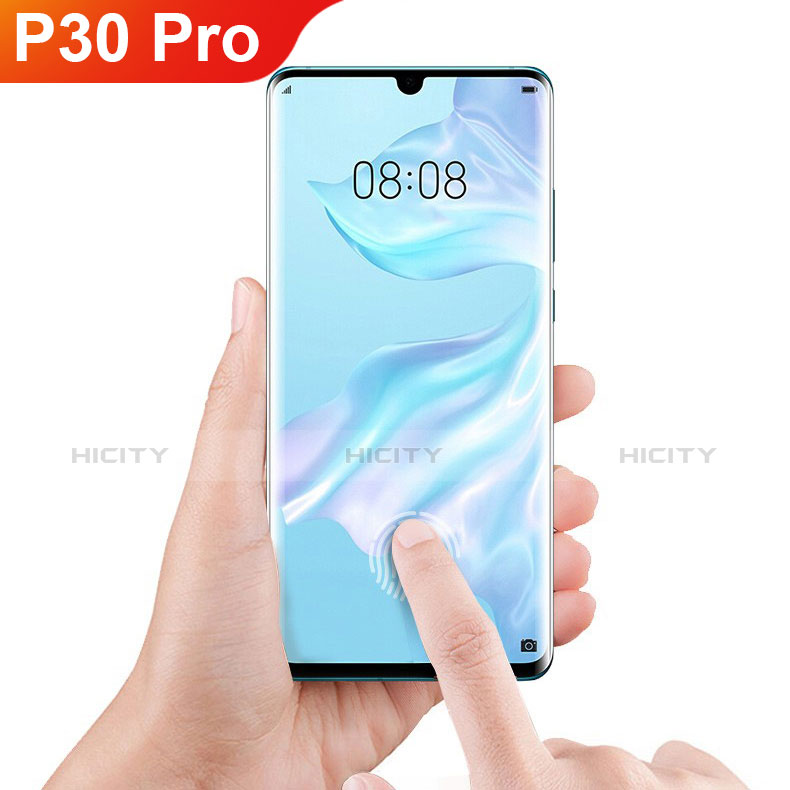 Schutzfolie Full Coverage Displayschutzfolie Panzerfolie Gehärtetes Glas Glasfolie Skins zum Aufkleben Panzerglas F06 für Huawei P30 Pro New Edition Schwarz Plus