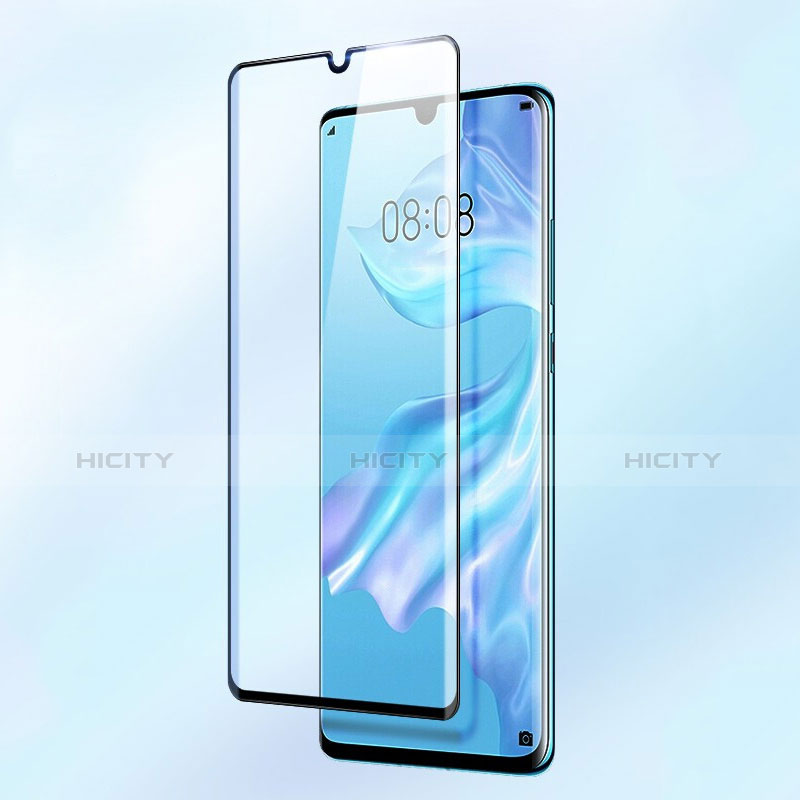 Schutzfolie Full Coverage Displayschutzfolie Panzerfolie Gehärtetes Glas Glasfolie Skins zum Aufkleben Panzerglas F06 für Huawei P30 Pro New Edition Schwarz groß