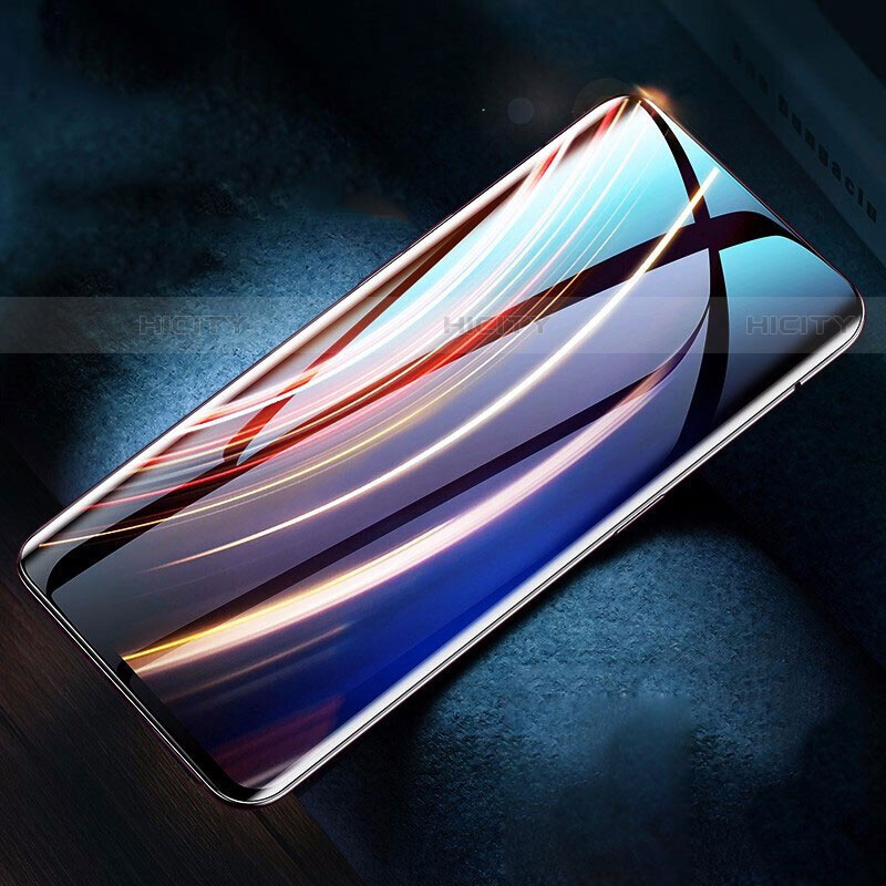 Schutzfolie Full Coverage Displayschutzfolie Panzerfolie Gehärtetes Glas Glasfolie Skins zum Aufkleben Panzerglas F06 für OnePlus 7T Pro Schwarz