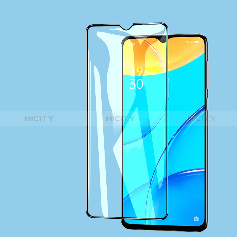 Schutzfolie Full Coverage Displayschutzfolie Panzerfolie Gehärtetes Glas Glasfolie Skins zum Aufkleben Panzerglas F06 für Oppo A57e Schwarz