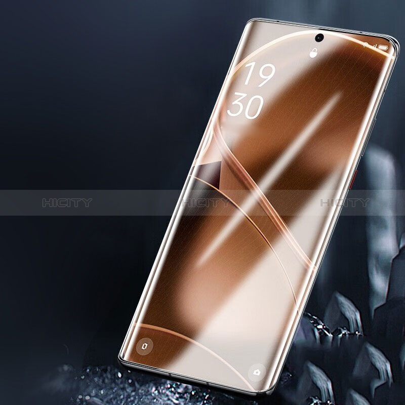 Schutzfolie Full Coverage Displayschutzfolie Panzerfolie Gehärtetes Glas Glasfolie Skins zum Aufkleben Panzerglas F06 für Oppo Find X6 Pro 5G Schwarz