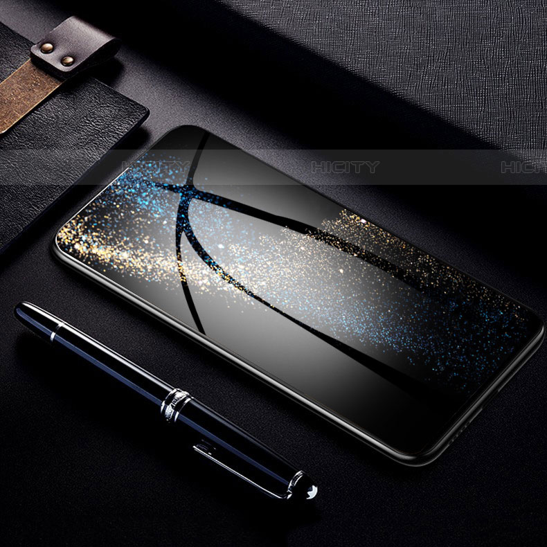 Schutzfolie Full Coverage Displayschutzfolie Panzerfolie Gehärtetes Glas Glasfolie Skins zum Aufkleben Panzerglas F06 für Samsung Galaxy A52 5G Schwarz groß