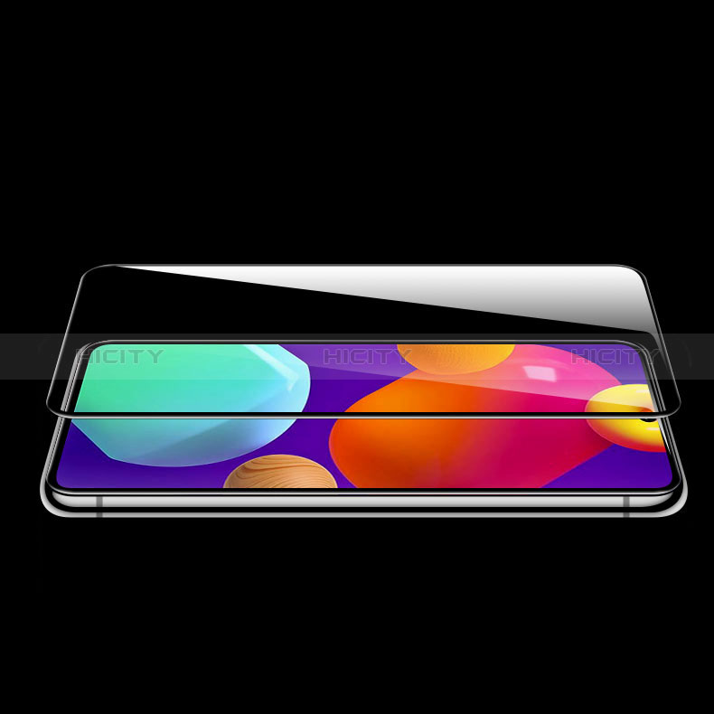 Schutzfolie Full Coverage Displayschutzfolie Panzerfolie Gehärtetes Glas Glasfolie Skins zum Aufkleben Panzerglas F06 für Samsung Galaxy A71 4G A715 Schwarz