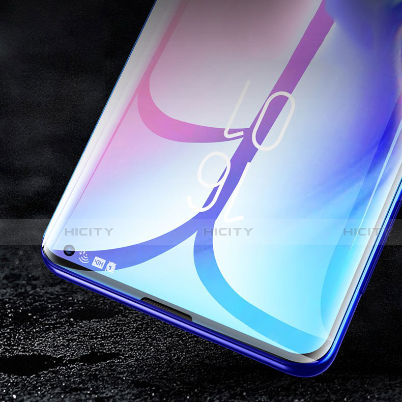 Schutzfolie Full Coverage Displayschutzfolie Panzerfolie Gehärtetes Glas Glasfolie Skins zum Aufkleben Panzerglas F06 für Samsung Galaxy S10 5G Schwarz groß