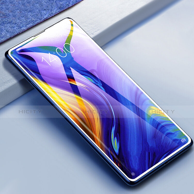 Schutzfolie Full Coverage Displayschutzfolie Panzerfolie Gehärtetes Glas Glasfolie Skins zum Aufkleben Panzerglas F06 für Xiaomi Mi Mix 3 Weiß