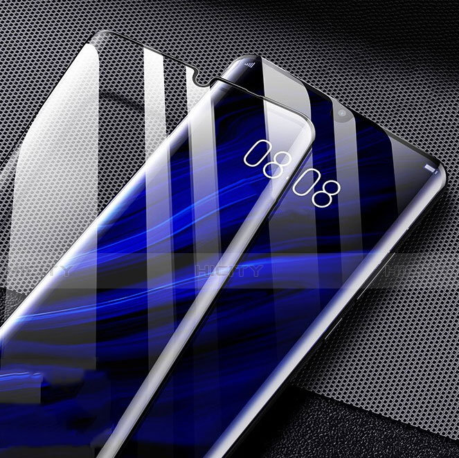 Schutzfolie Full Coverage Displayschutzfolie Panzerfolie Gehärtetes Glas Glasfolie Skins zum Aufkleben Panzerglas F07 für Huawei P30 Pro Schwarz