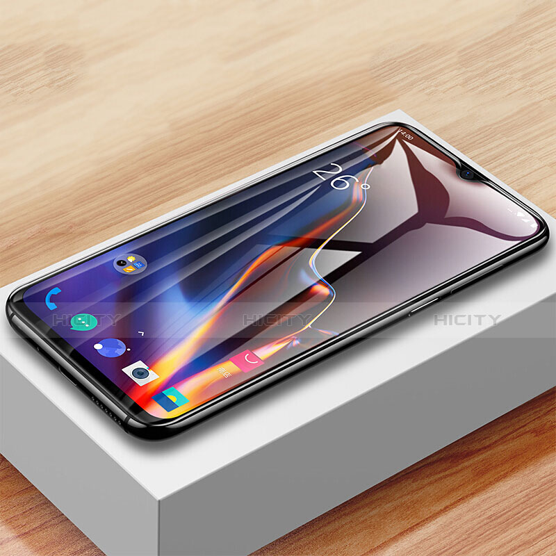 Schutzfolie Full Coverage Displayschutzfolie Panzerfolie Gehärtetes Glas Glasfolie Skins zum Aufkleben Panzerglas F07 für OnePlus 6T Schwarz