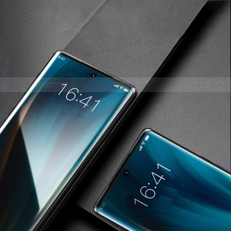 Schutzfolie Full Coverage Displayschutzfolie Panzerfolie Gehärtetes Glas Glasfolie Skins zum Aufkleben Panzerglas F07 für Samsung Galaxy Note 10 Plus 5G Schwarz