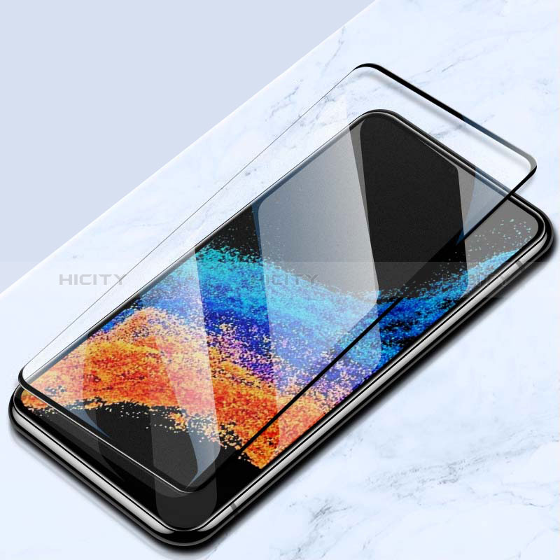 Schutzfolie Full Coverage Displayschutzfolie Panzerfolie Gehärtetes Glas Glasfolie Skins zum Aufkleben Panzerglas F07 für Samsung Galaxy XCover 6 Pro 5G Schwarz