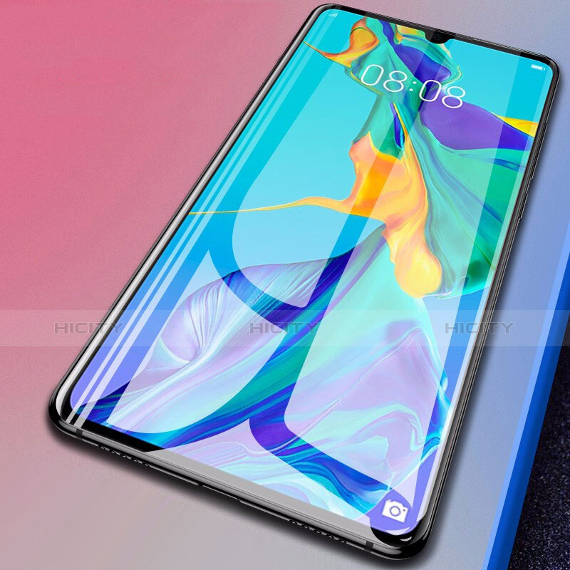 Schutzfolie Full Coverage Displayschutzfolie Panzerfolie Gehärtetes Glas Glasfolie Skins zum Aufkleben Panzerglas F08 für Huawei P30 Pro Schwarz