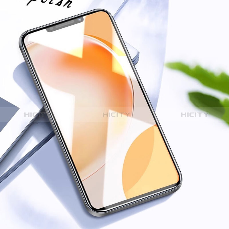 Schutzfolie Full Coverage Displayschutzfolie Panzerfolie Gehärtetes Glas Glasfolie Skins zum Aufkleben Panzerglas F09 für Huawei Nova Y91 Schwarz