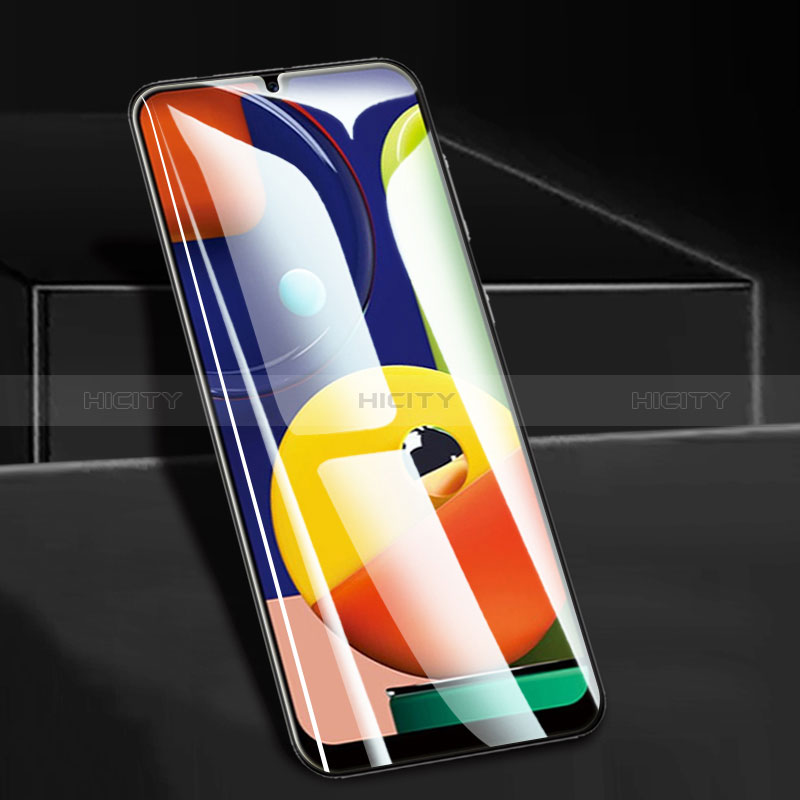 Schutzfolie Full Coverage Displayschutzfolie Panzerfolie Gehärtetes Glas Glasfolie Skins zum Aufkleben Panzerglas F09 für Samsung Galaxy A30S Schwarz